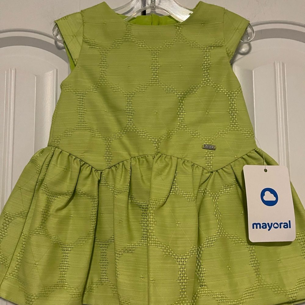 Mayoral Lime Green Kids Dress size 6M